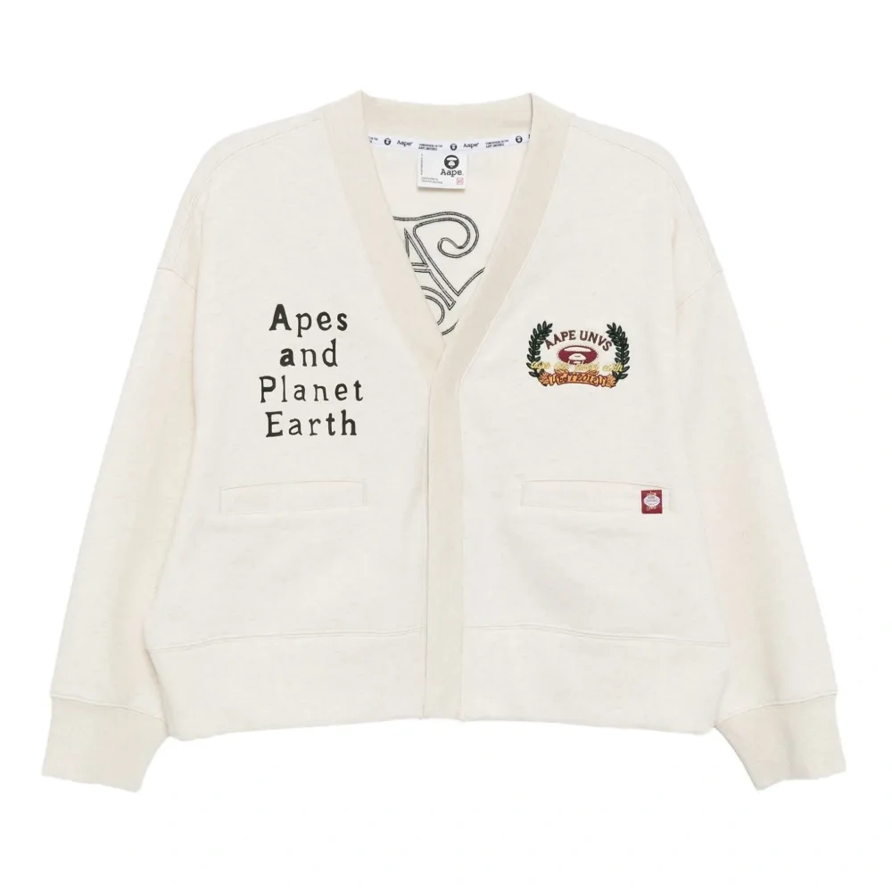 Кардиган с вышитым логотипом