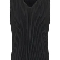 Плиссированный топ без рукавов