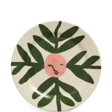 Тарелка «La Pittura Plate» с рисунком в виде лица и лозы