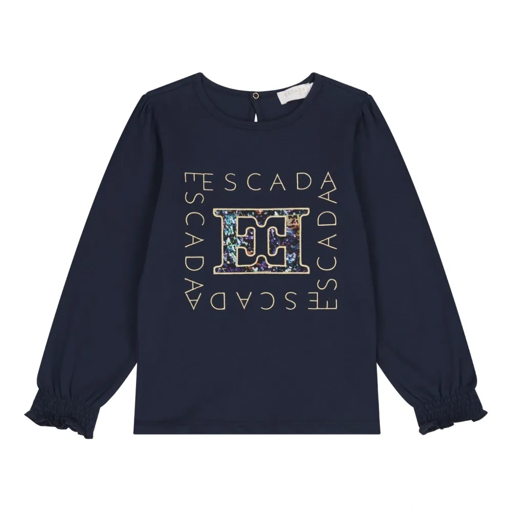 Блузка с длинными рукавами и логотипом