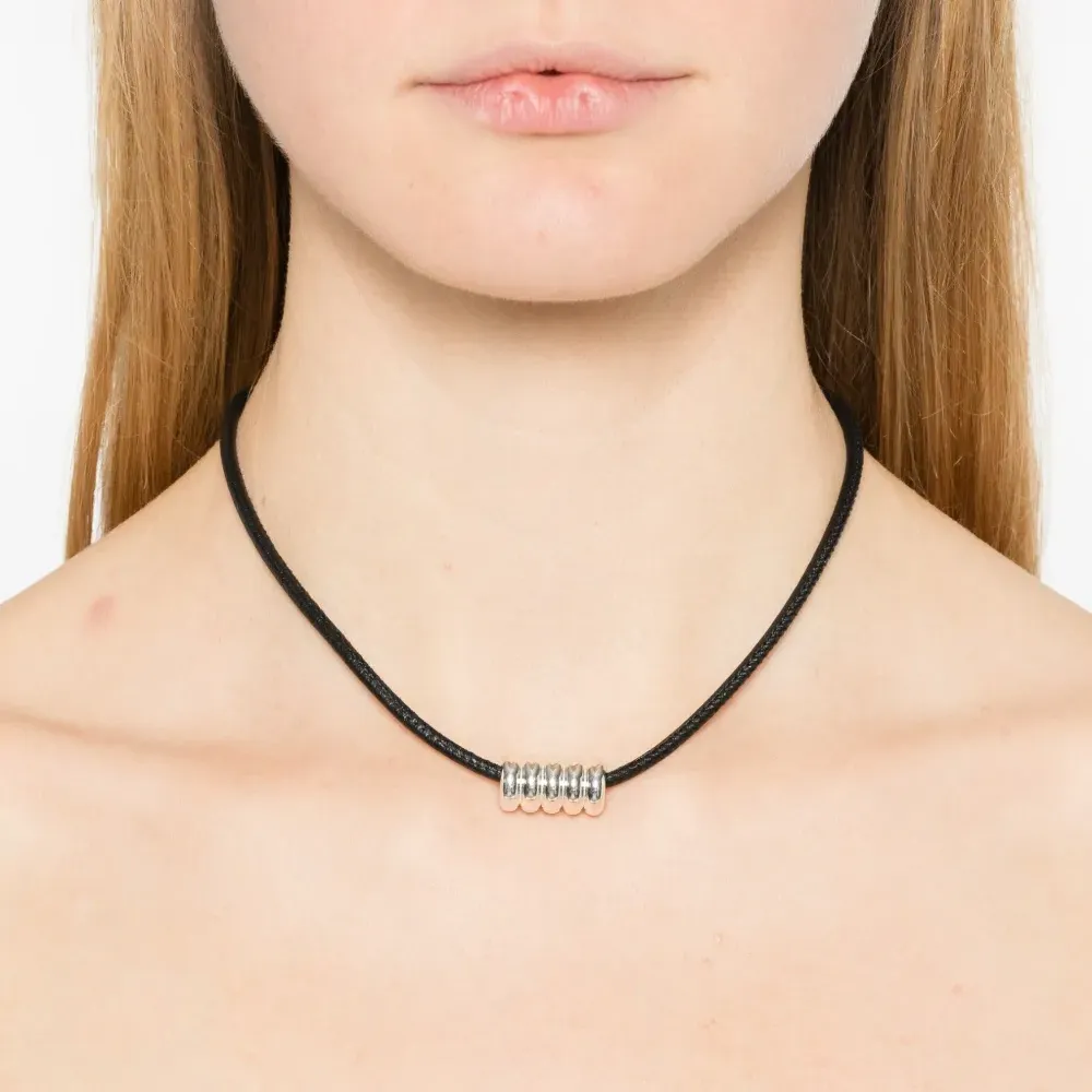 Шнуровое ожерелье «Мальва»