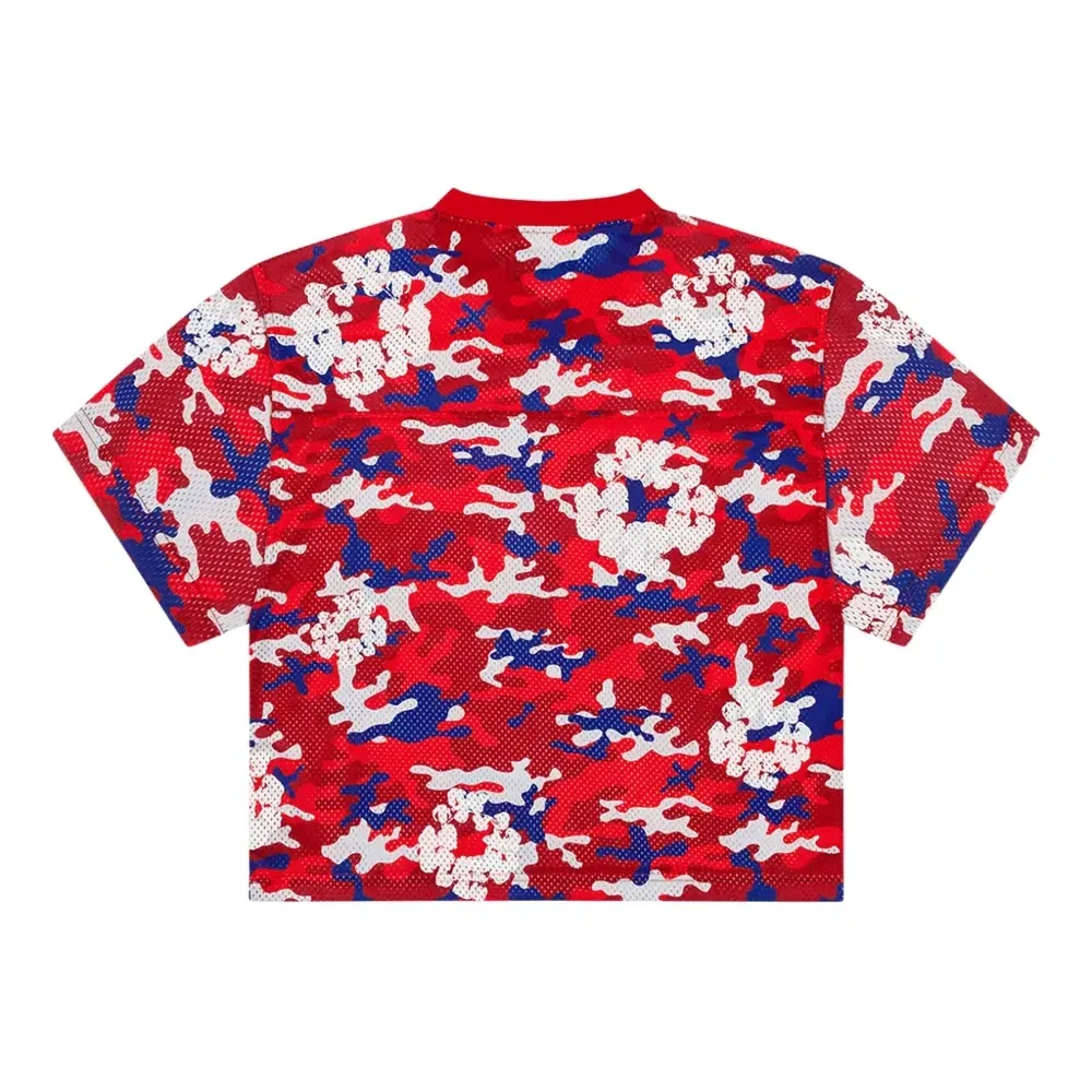 Сетчатая футболка с камуфляжным принтом