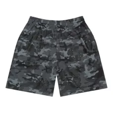 Сетчатые шорты с камуфляжным принтом
