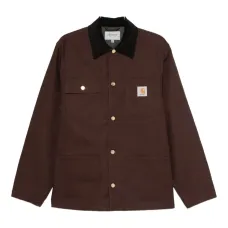 Куртка на пуговицах с вельветовым воротником