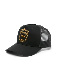 Бейсболка с вышитым логотипом и сетчатой вставкой