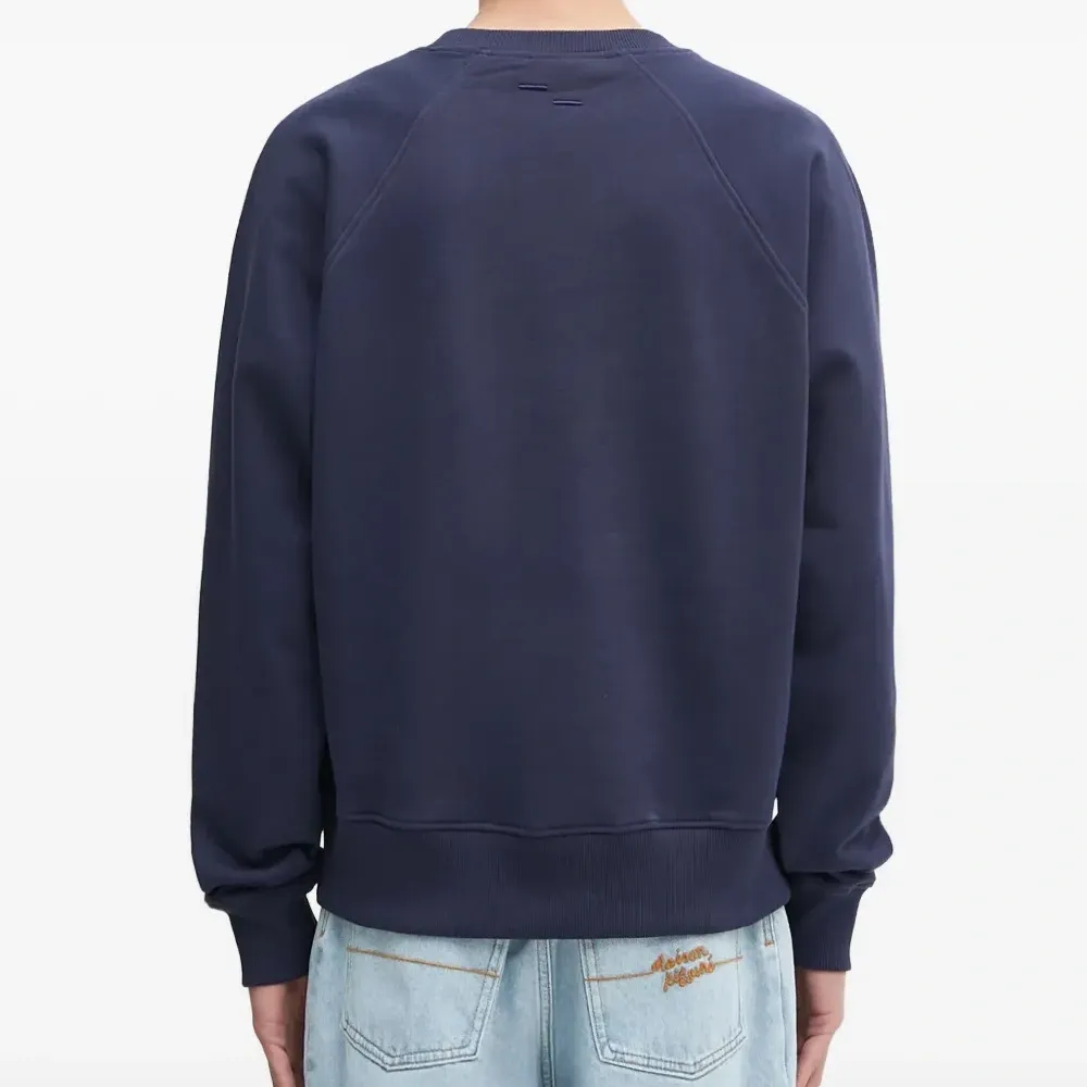 Толстовка с круглым вырезом и вышивкой