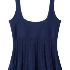 Плиссированный топ с квадратным вырезом