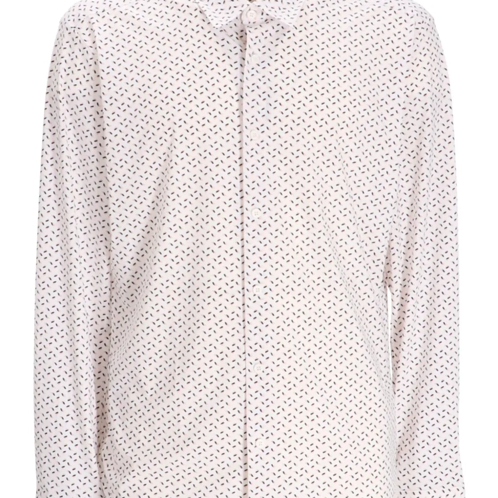 Рубашка с длинными рукавами и узором