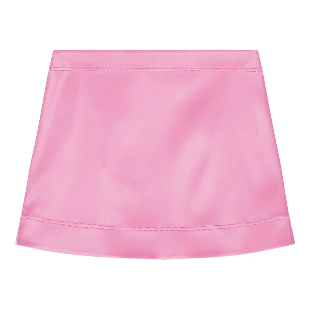 Атласная юбка мини