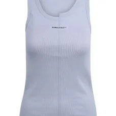 Трикотажная майка в рубчик