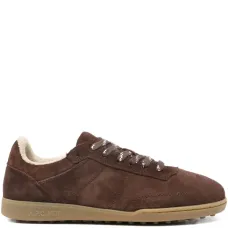 Замшевые кроссовки на шнуровке