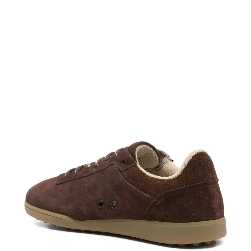 Замшевые кроссовки на шнуровке