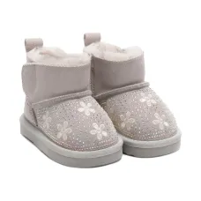 Замшевые ботильоны