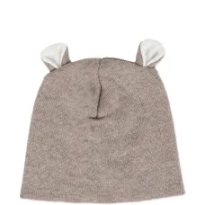 Шерстяная шапка бини с ушками