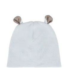 Шерстяная шапка бини с ушками