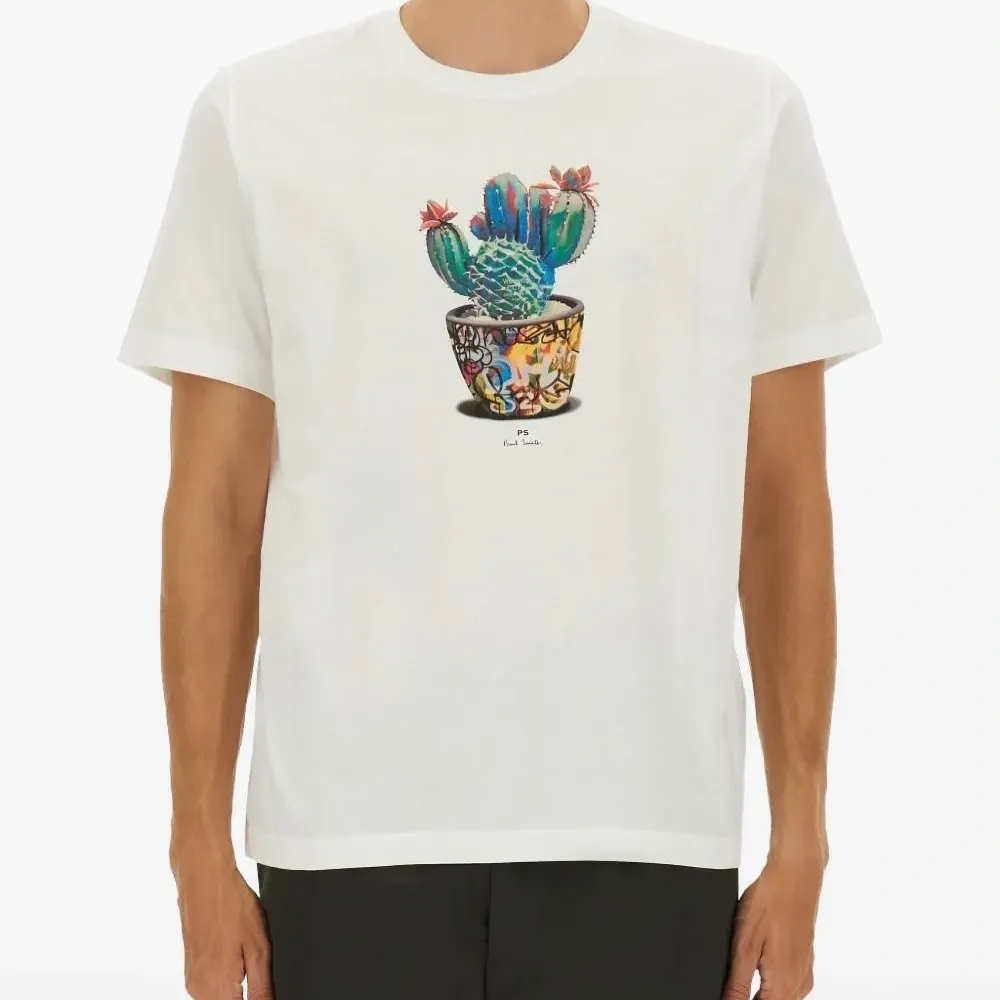 Футболка с принтом и короткими рукавами Футболка с принтом и короткими рукавами