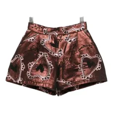 Шорты с принтом в виде сердечек