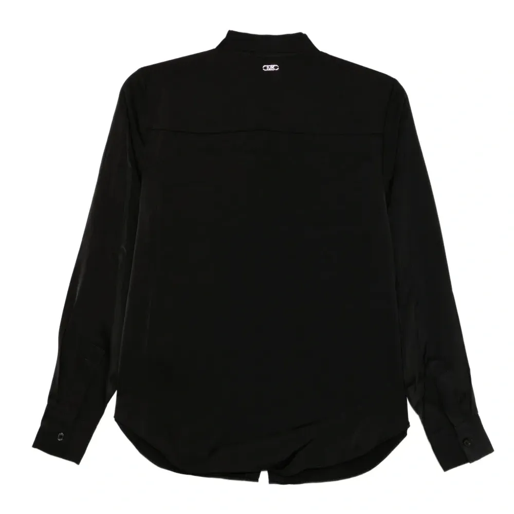 Атласная блузка с бахромой Атласная блузка с бахромой