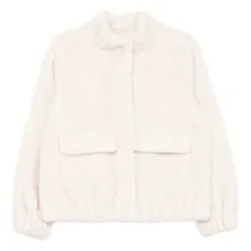 Укороченная куртка из искусственного меха