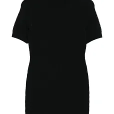 Жаккардовое платье с логотипом