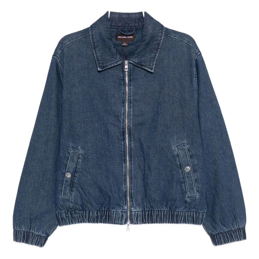 Джинсовая куртка на молнии