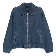 Джинсовая куртка на молнии