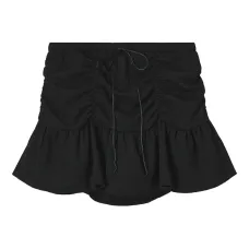 Мини-юбка с оборкой по подолу