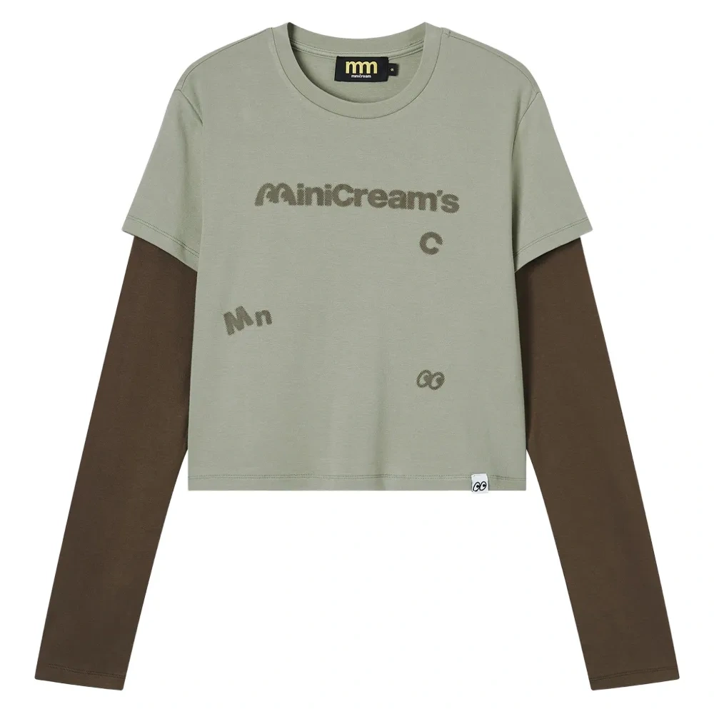 Многослойный топ с графическим принтом