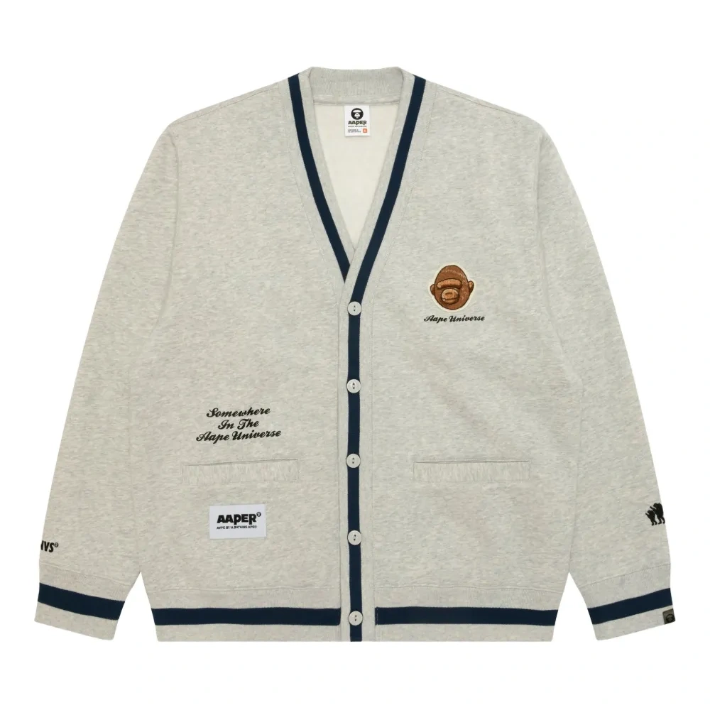 Кардиган на пуговицах с вышивкой в виде обезьяны