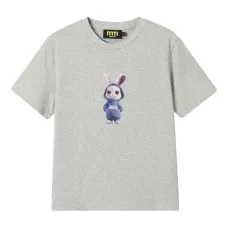 Хлопковый топ с принтом кролика Хлопковый топ с принтом кролика