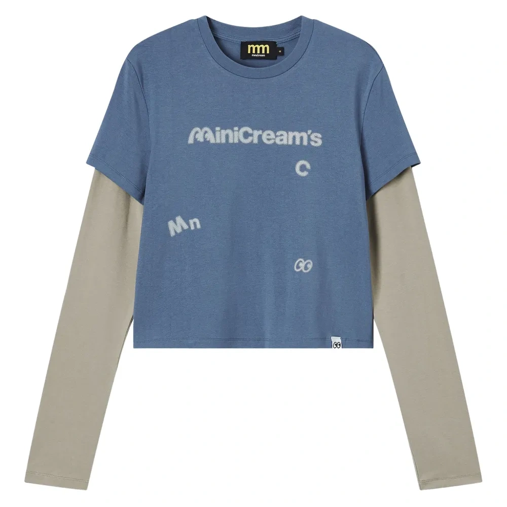 Многослойный топ с графическим принтом