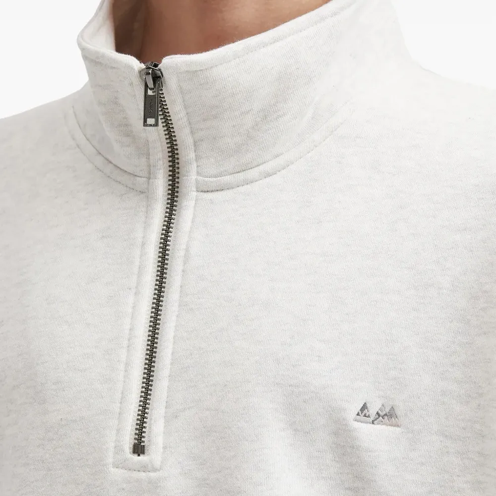 Хлопковый свитшот на молнии до половины длины