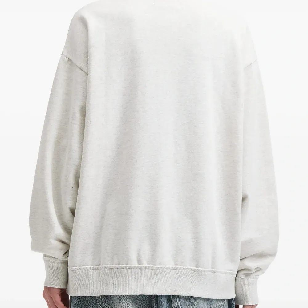 Хлопковый свитшот на молнии до половины длины