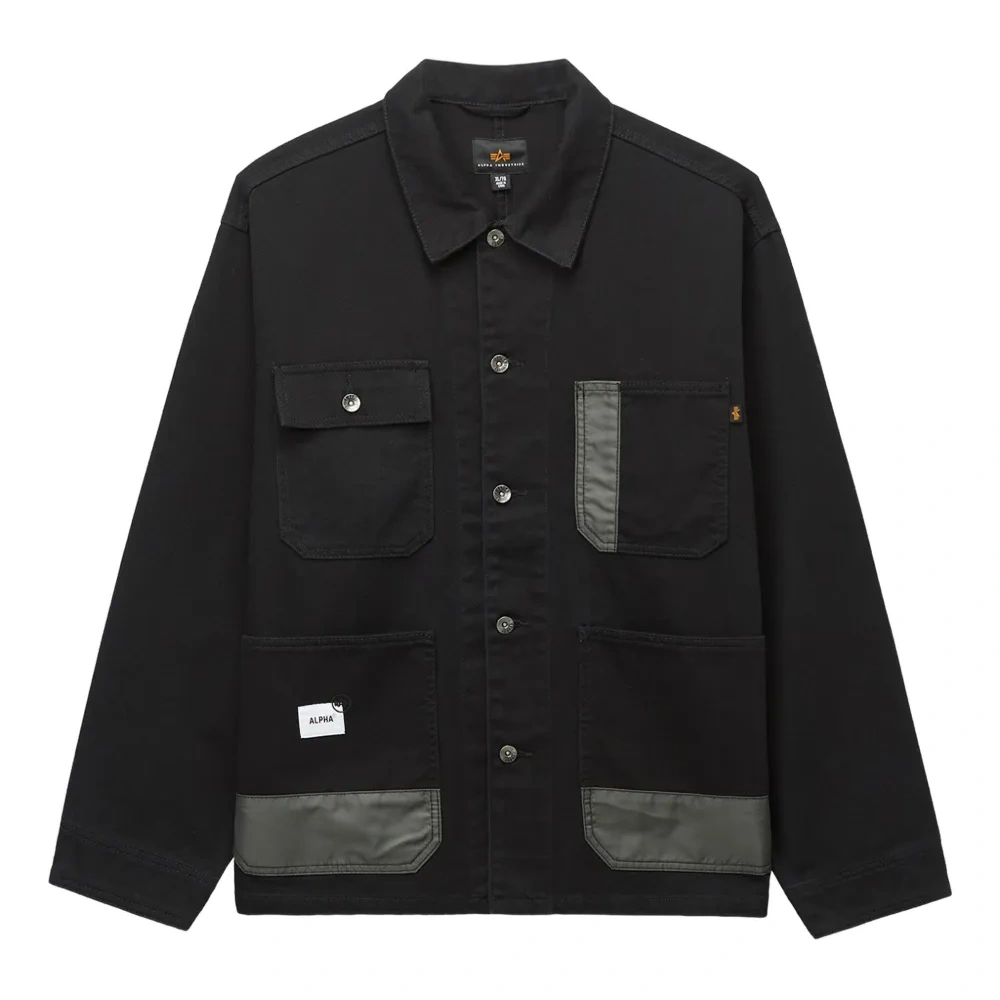 Куртка из хлопка с контрастными вставками