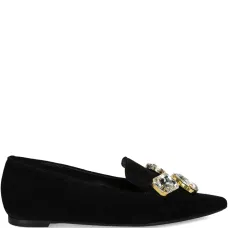 Лоферы с заостренным носком и кристаллами