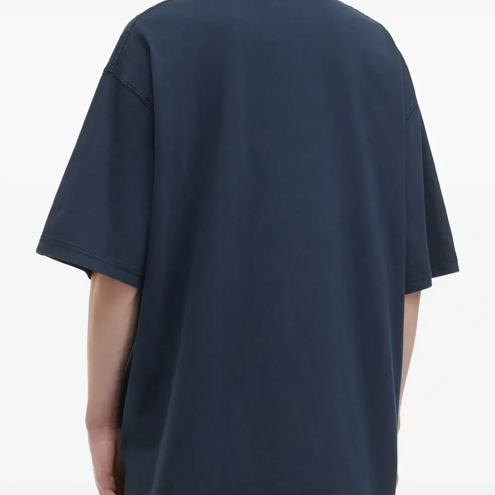 Хлопковая футболка с вышитым логотипом