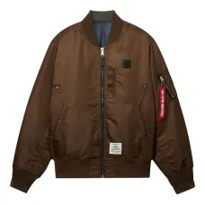 Бомбер с нашивкой-логотипом