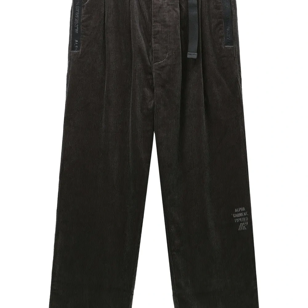 Брюки из вельвета со складками