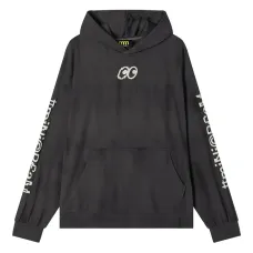 Худи с принтом на рукаве и украшением в виде глаза