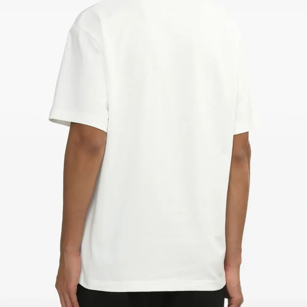 Хлопковая футболка с вышитым логотипом