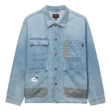 Джинсовая куртка с накладными карманами