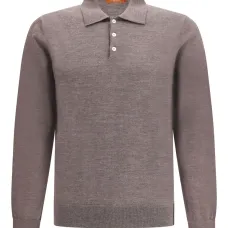 Вязаное поло с длинными рукавами Вязаное поло с длинными рукавами