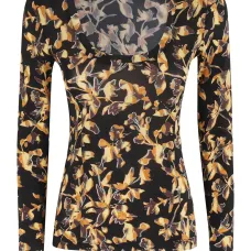 Футболка с цветочным принтом Футболка с цветочным принтом