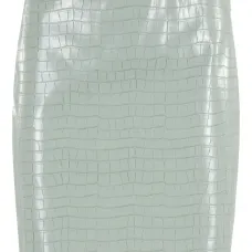 Мини-юбка с тиснением под крокодила