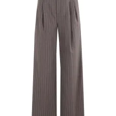 Брюки прямого кроя в полоску