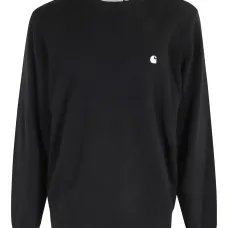 Свитшот с логотипом и круглым вырезом