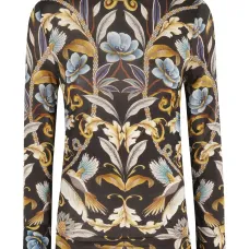 Блузка с цветочным принтом