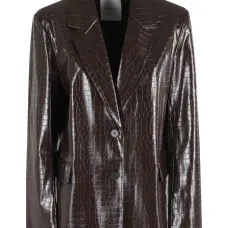 Блейзер с эффектом крокодиловой кожи