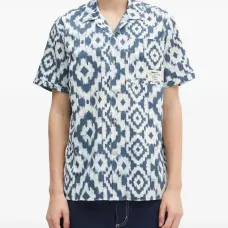 Рубашка с короткими рукавами и узором
