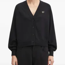 Кардиган с вышитым логотипом